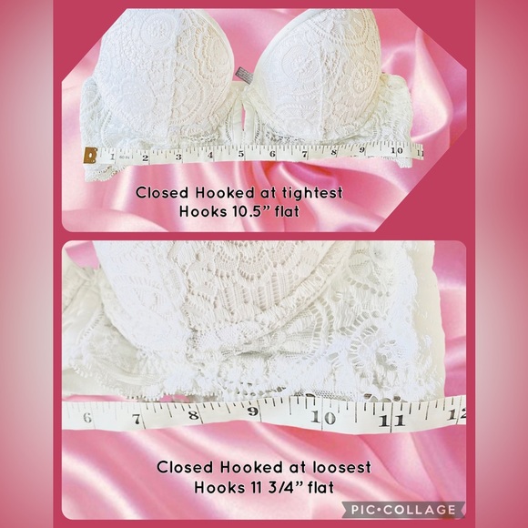 Aerie White Plunge Bra 32B Push Up Bra - Picture 14 of 17